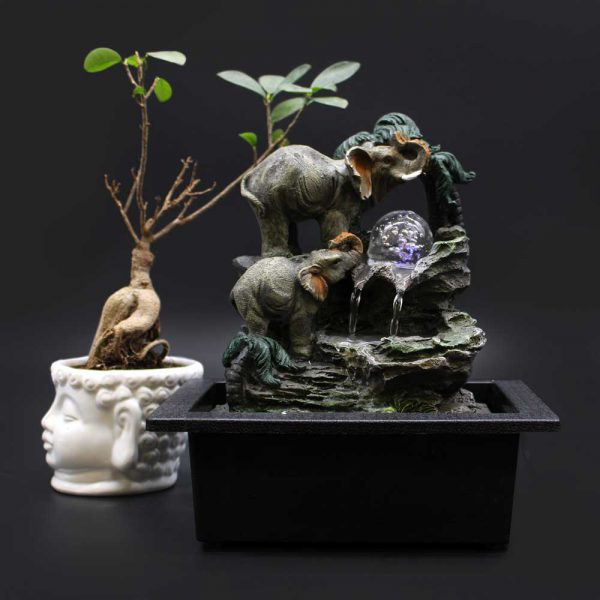 Water Feature - Elephant Family