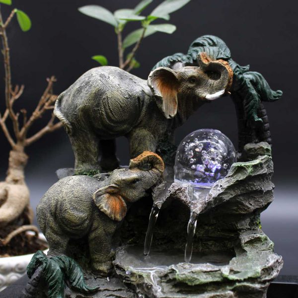 Water Feature - Elephant Family
