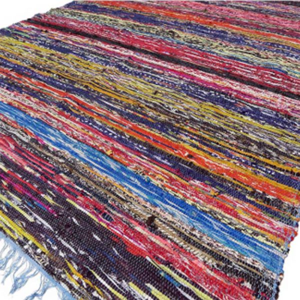 Indian Rag Rug - Blue