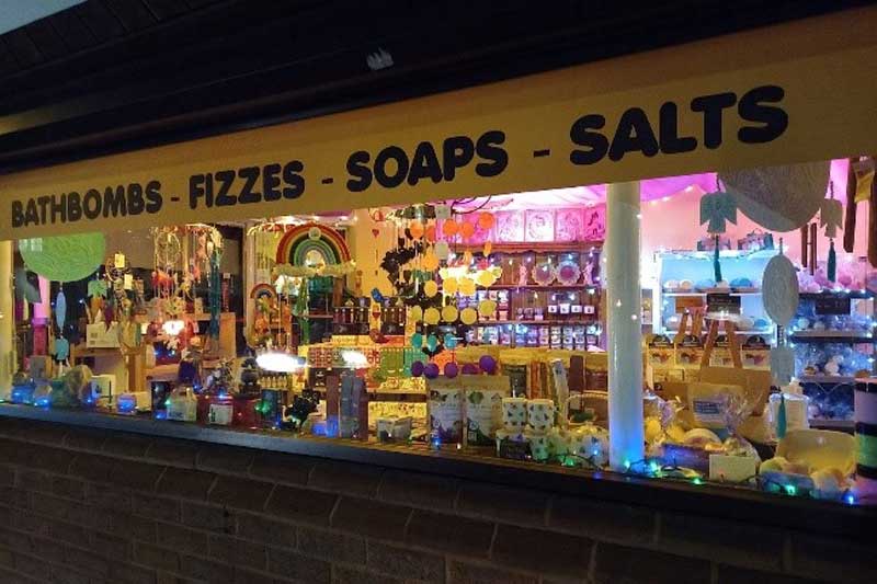 Eastern Breeze shop front Wirral - Bathbombs, fizzes, soaps, salts