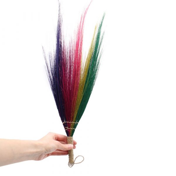 Set of 4 Rainbow Pampas Brooms - Image 3