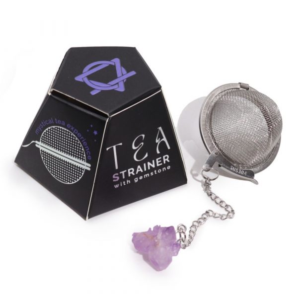 Raw Crystal Gemstone Tea Strainer (Various Gemstones) - Image 9