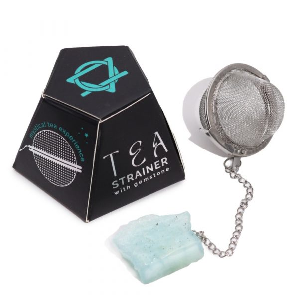 Raw Crystal Gemstone Tea Strainer (Various Gemstones) - Image 7