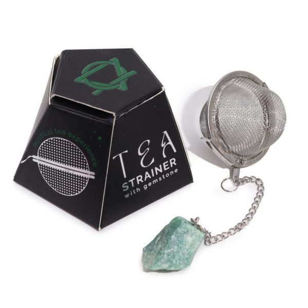 Raw Crystal Gemstone Tea Strainer (Various Gemstones) - Image 5