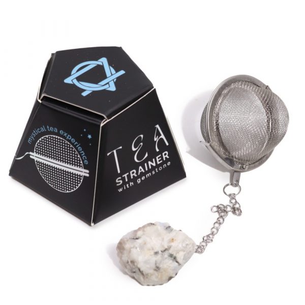 Raw Crystal Gemstone Tea Strainer (Various Gemstones) - Image 14