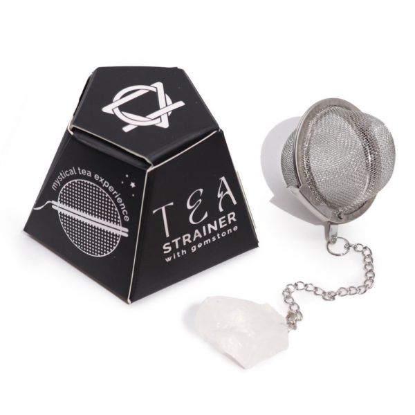 Raw Crystal Gemstone Tea Strainer (Various Gemstones) - Image 12