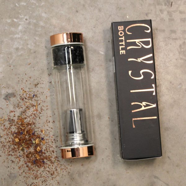 Crystal Glass Tea Infuser Bottle - Image 9