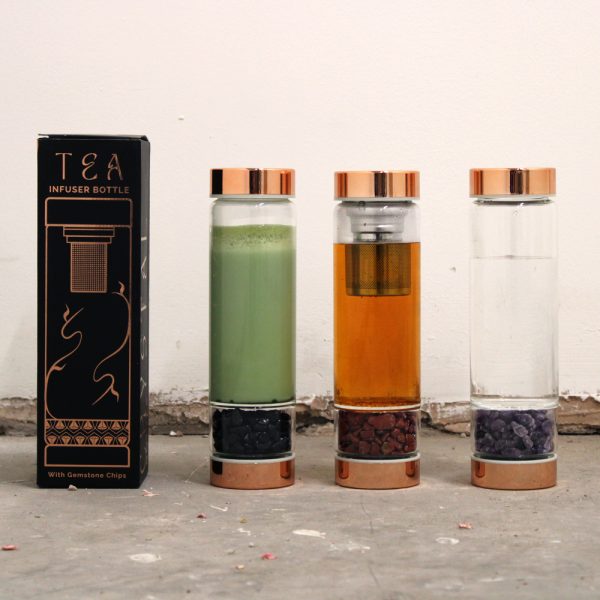 Crystal Glass Tea Infuser Bottle - Image 10