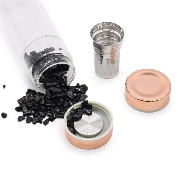 Crystal Glass Tea Infuser Bottle - Image 4