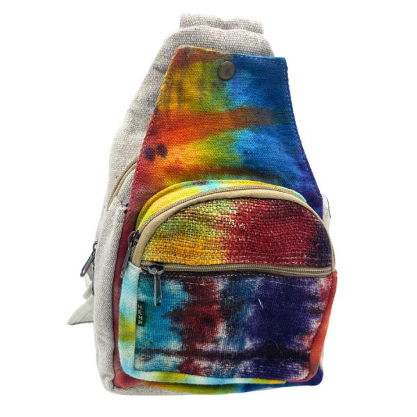Hemp Tie-Dye Sling Shoulder Bag - Image 2