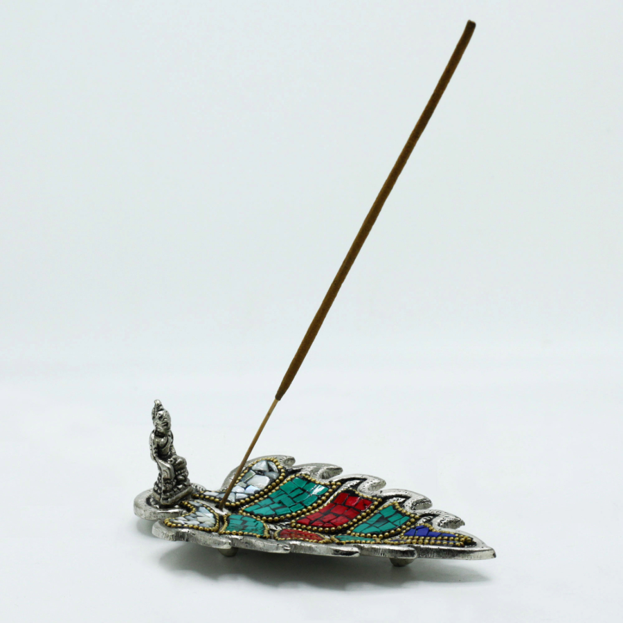 Buddha Leaf Tibetan Incense Holder - Image 2