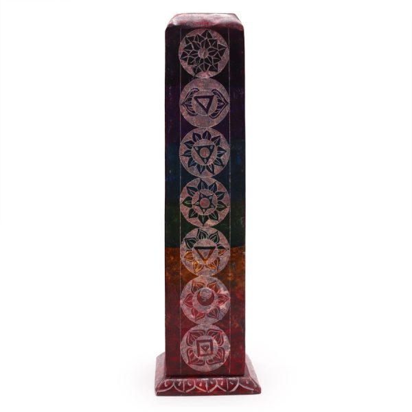 Soapstone Chakra Tower Incense Holder