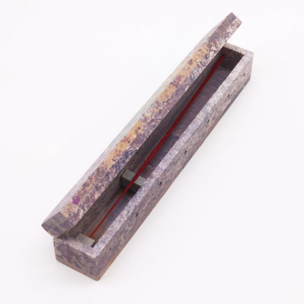 Soapstone Chakra Incense Box - Image 3