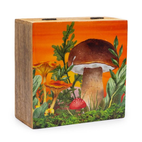 Mushroom Enamelled Keepsake Box