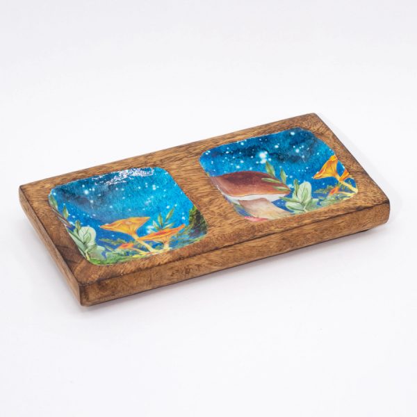 Mushroom Design Double Trinket Tray - Image 4