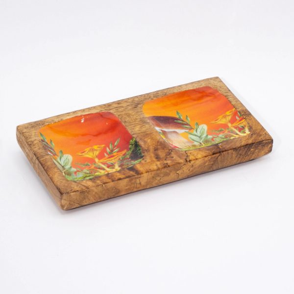 Mushroom Design Double Trinket Tray - Image 5