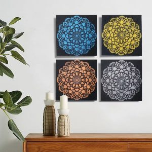 Mandala Brocade Pictures (set of 4)