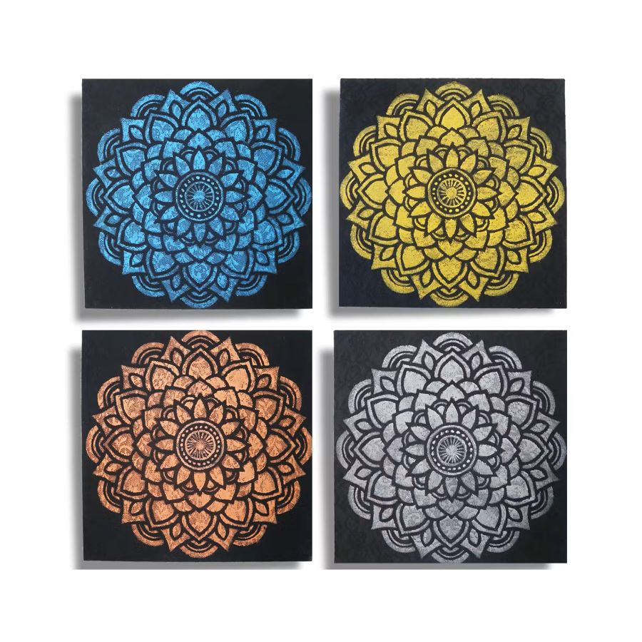 Mandala Brocade Pictures (set of 4) - Image 2