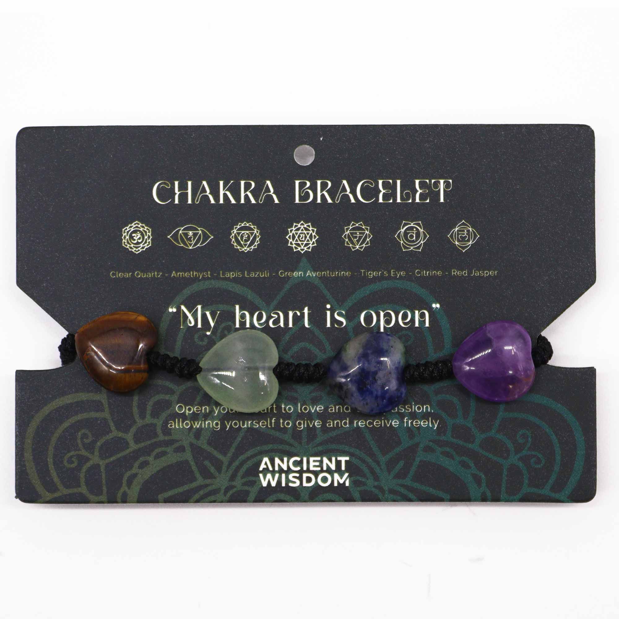 Chakra String Bracelet - Hearts - Image 2