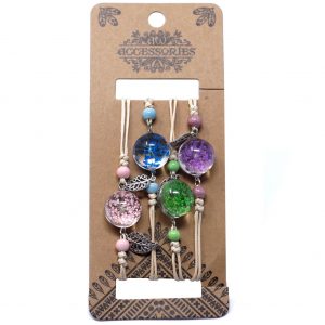 Pressed Flowers & Leaf Bracelet