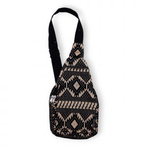 Nomad Sari Jacquard Natural Cross Bag