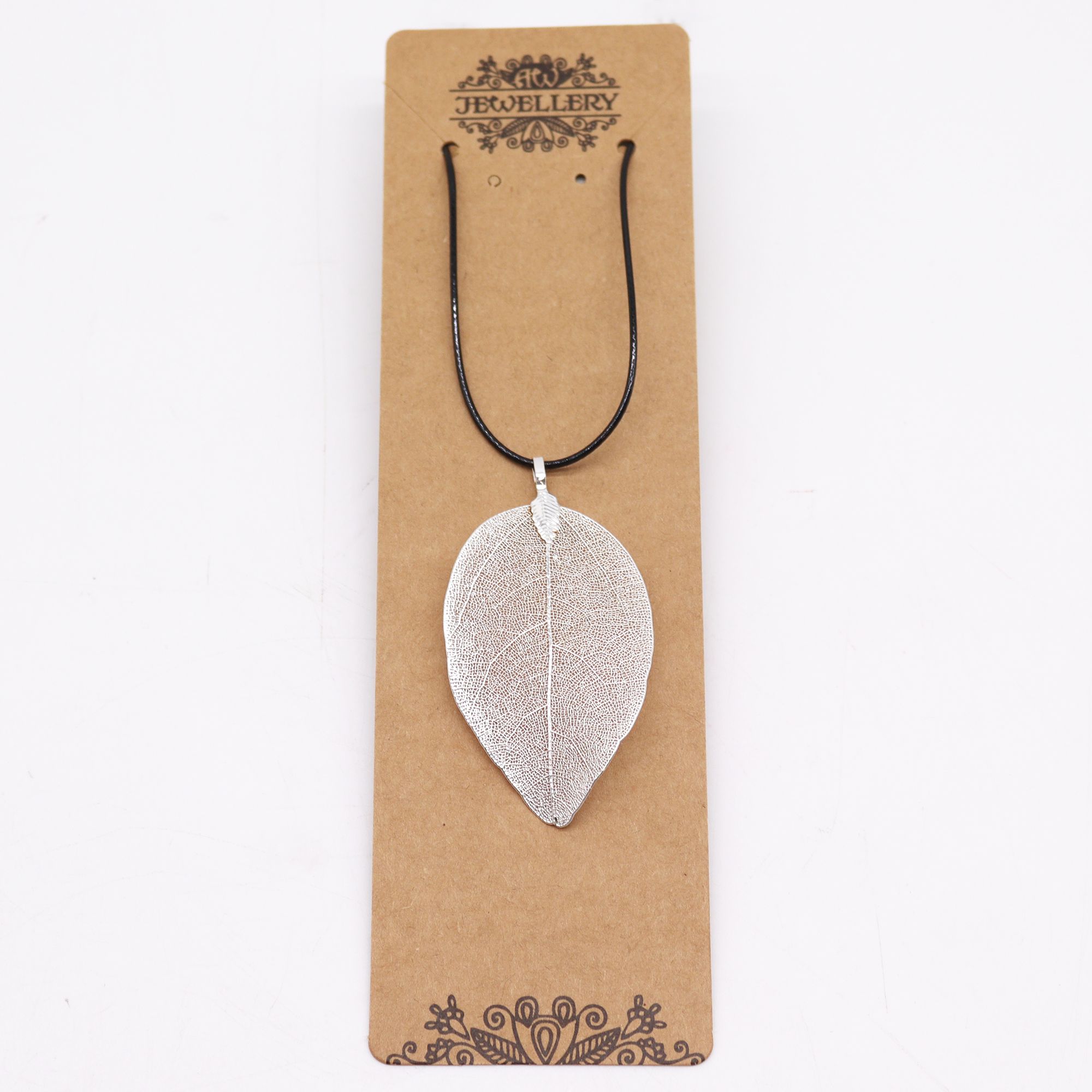 Necklace - Bravery Leaf - Silver - Image 3