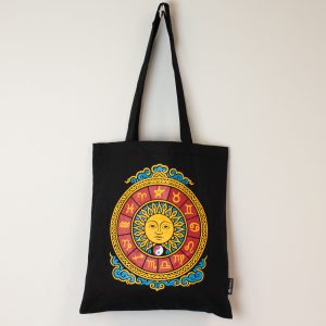 Tote Bag - Zodiac Sun - Black