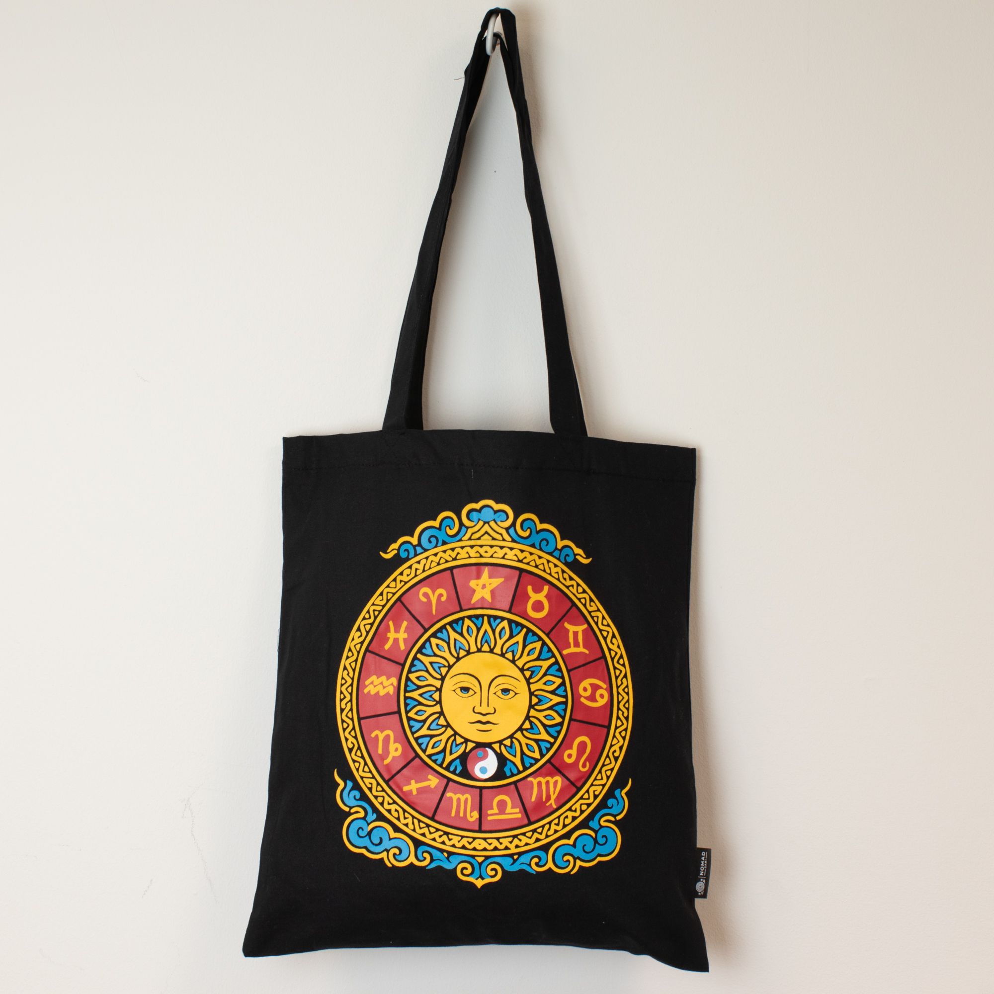 Tote Bag - Zodiac Sun - Black