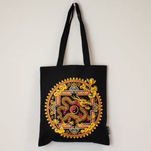 Tote Bag - Dragon Yin & Yang- Black