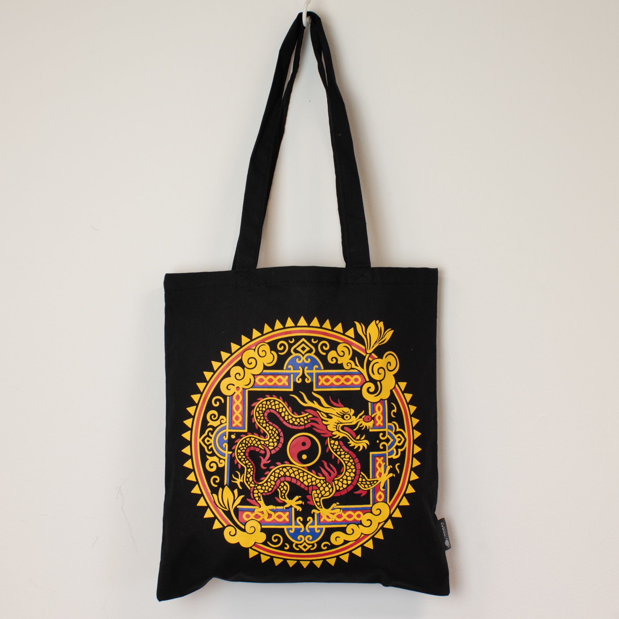 Tote Bag - Dragon Yin & Yang- Black