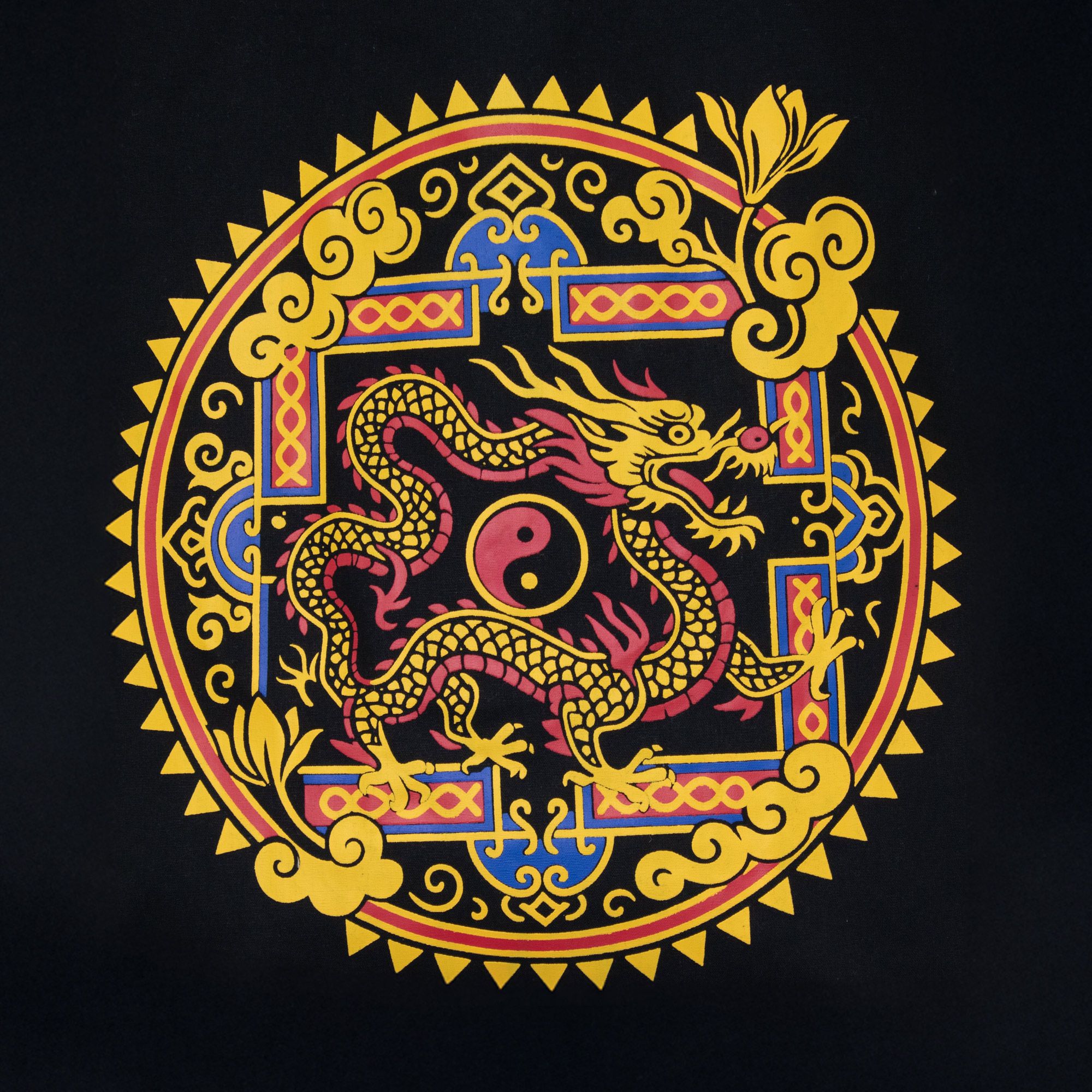 Tote Bag - Dragon Yin & Yang- Black - Image 5